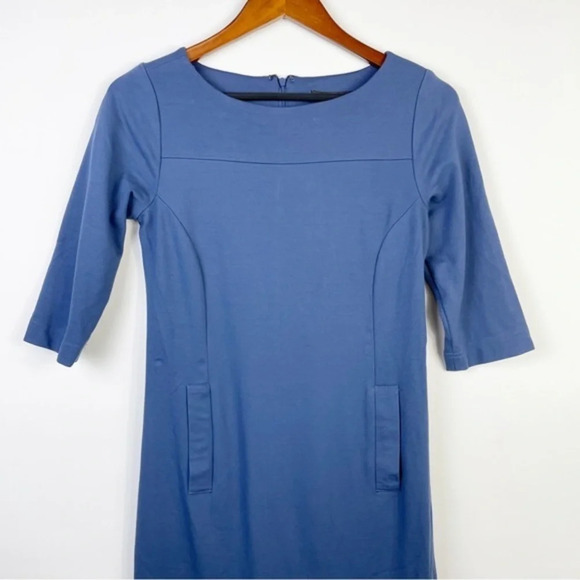 Harve Benard Blue Shift Dress With Pockets Size Small - Picture 3 of 7